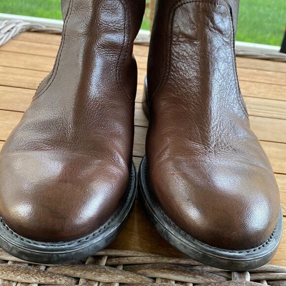 Geox Brown Leather Mid Calf Boots 45 main image 5